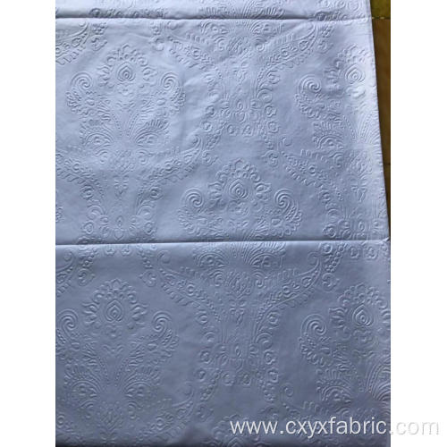 Polyester white 3d emboss microfiber fabric